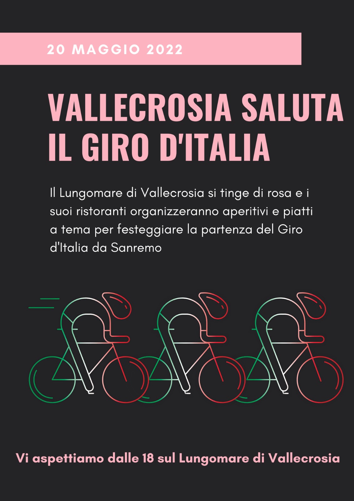 Vallecrosia saluta il Giro